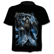 Load image into Gallery viewer, 2020 New Design t shirt men/women heavy metal grim Reaper Skull 3D printed t-shirts casual Harajuku style tshirt streetwear tops
